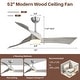 preview thumbnail 36 of 70, Sofucor 48/52 Inch Solid Wood Ceiling Fan with Light Optional, 6-Speed Reversible DC Motor and Remote control,Smart Optional