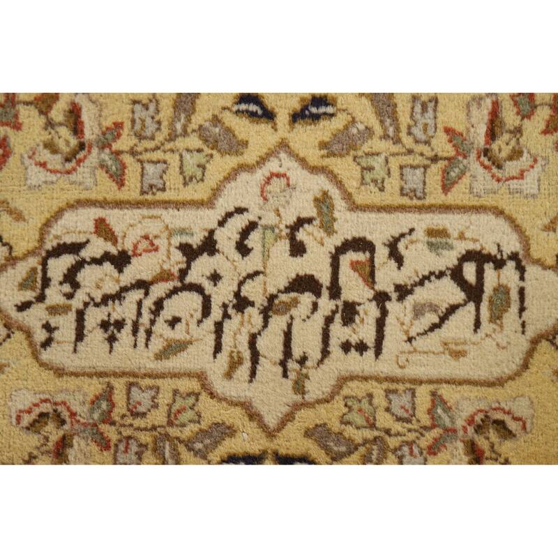 Hand Knotted Oriental 100% Wool Carpet Traditional All-Over Beige & Ivories Tabriz Area Rug - 18' 2'' X 13' 1''