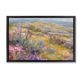 Stupell High Desert Flowers Framed Floater Canvas Wall Art Design By ...