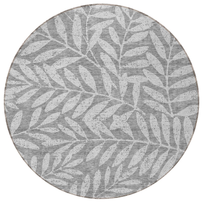 HomeRoots Floral Transitional Rectangle Outdoor Rug