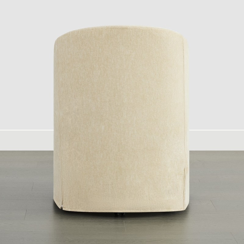 Spruce & Spring Modern Upholstered Dining Chair with Casters & Removable Slipcover