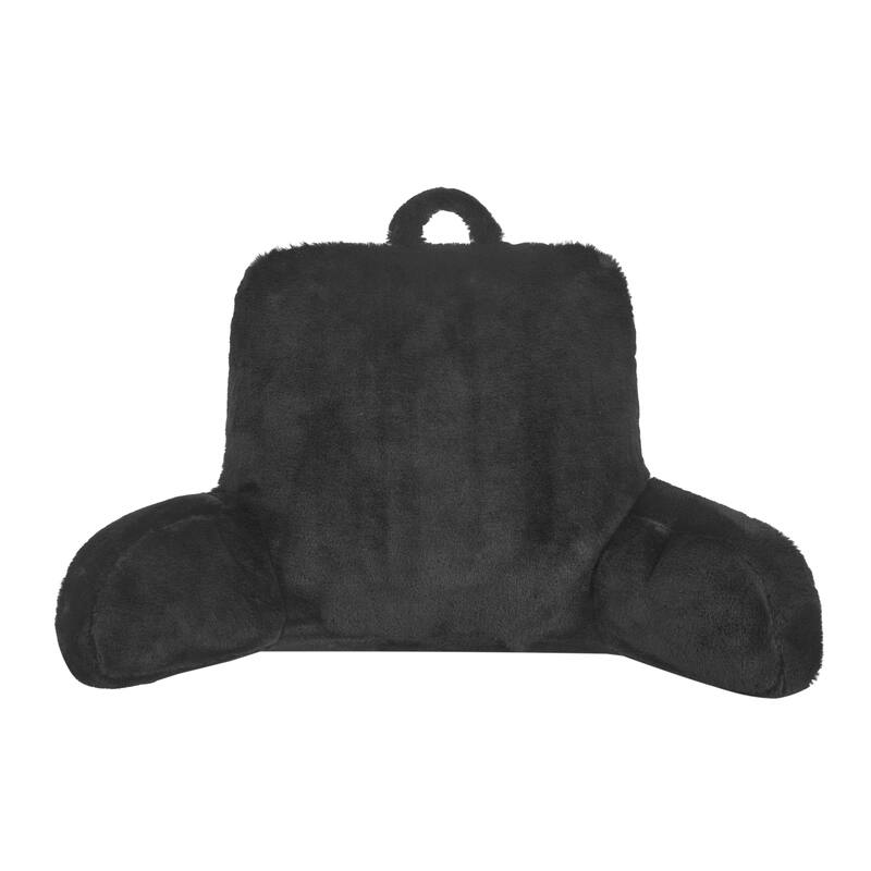 Urban Shop Decorative and Supportive Backrest Bed Pillow,Black