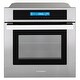 preview thumbnail 1 of 12, Cosmo 24 in. Single Electric Built-In Wall Oven with 2.5 cu. ft. Capacity, Turbo True European Convection in Stainless Steel