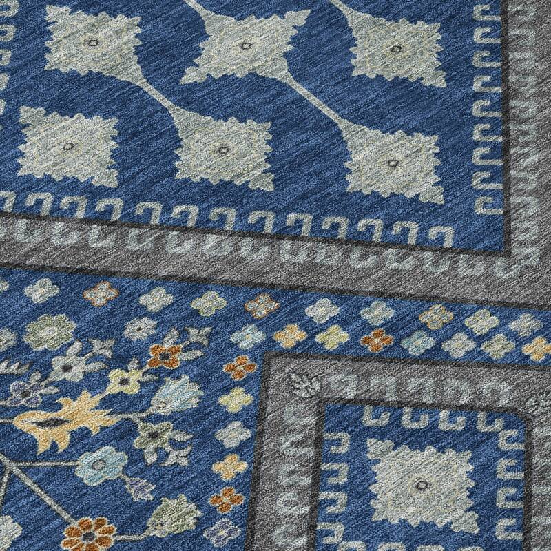 Machine Washable Indoor/ Outdoor Boho Milli Chantille Rug