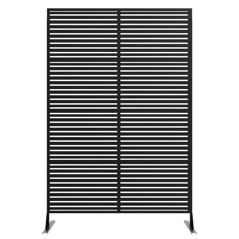 72 in Freestanding Decorative Metal Garden Fence, Privacy Screen Panel, 1 PC