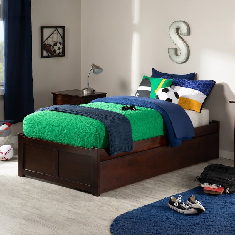 Concord Bed with Footboard and Twin Extra Long Trundle