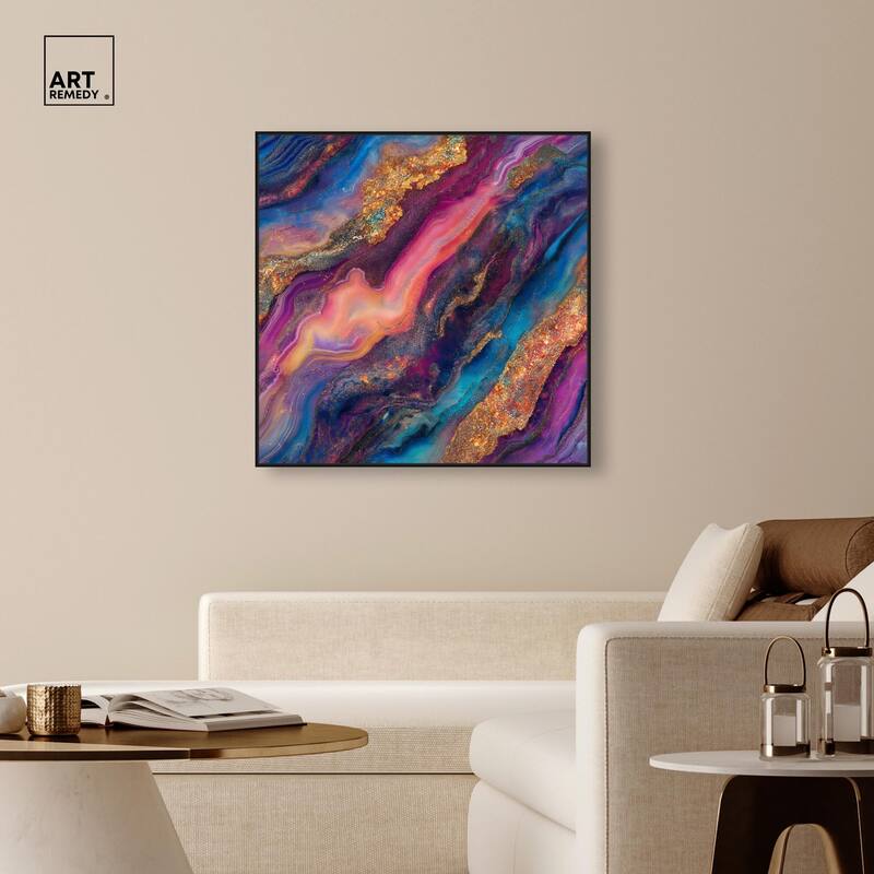 Glittering Spectrum III Canvas by Art Remedy