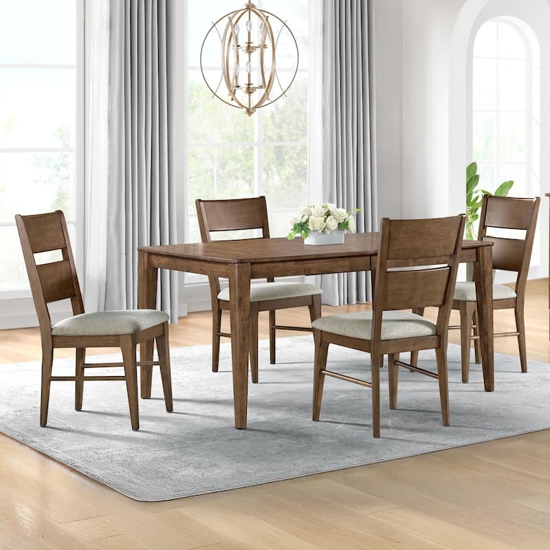 Koloa Upholstered Ladder Back Dining Chair, Honey (Set of 2)