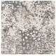 preview thumbnail 78 of 77, SAFAVIEH Madison Gudlin Modern Abstract Watercolor Rug 3' x 3' Square - Grey/Beige
