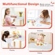 preview thumbnail 8 of 8, Costway Kids Table and Chair Set Wooden Activity Drawing Study Desk - 19'' x 15.5'' x 20.5'' (L x W x H)