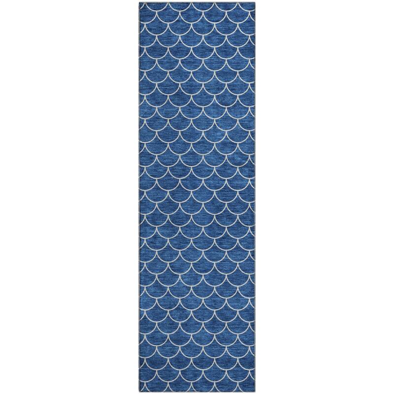 Premium Washable Super Soft Geo Scallops Mayfield Rug