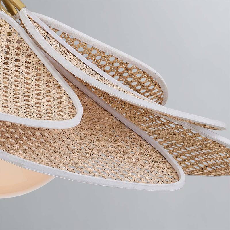 Hudson Valley Lighting 3128 Florina 28" Wide Rattan Pendant