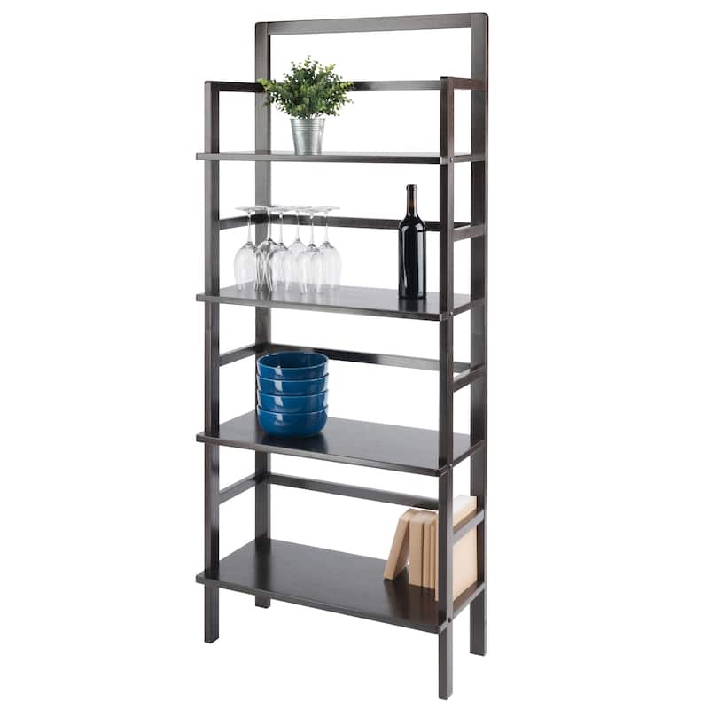 Aiden 4-Tier Baker's Rack, Coffee - 29.53 x 13.86 x 70.71 inches
