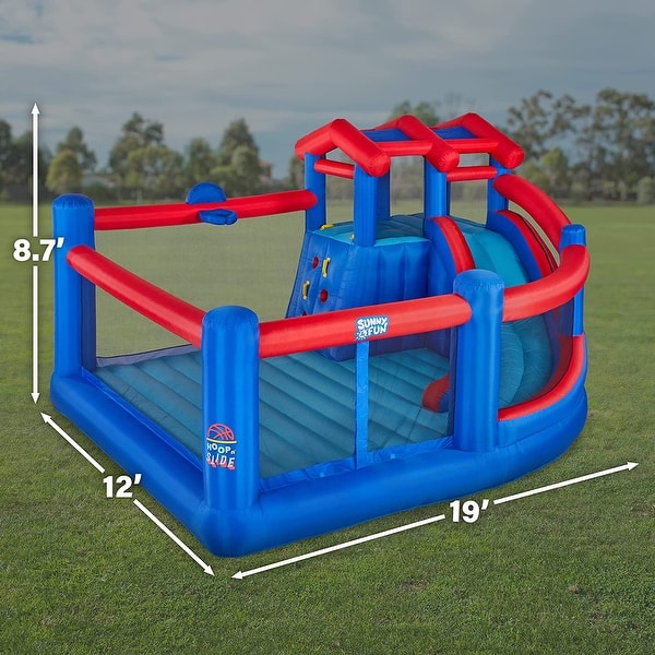 Sunny & Fun Inflatable Hoop N’ Slide Park