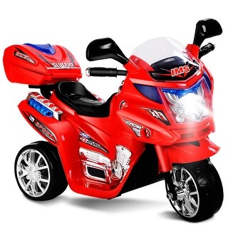 Costway Kids Ride On Motorcycle 3 Wheel 6V Battery Powered Electric