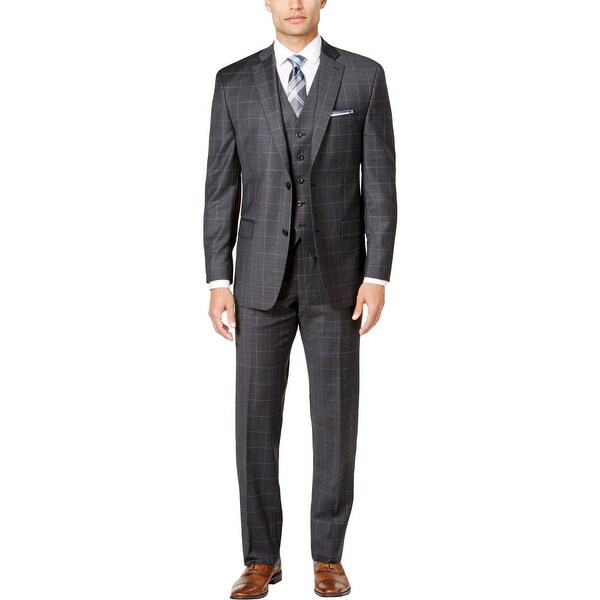 Shop Michael Kors Mens Two-Button Suit Wool Classic Fit - Free Shipping ...