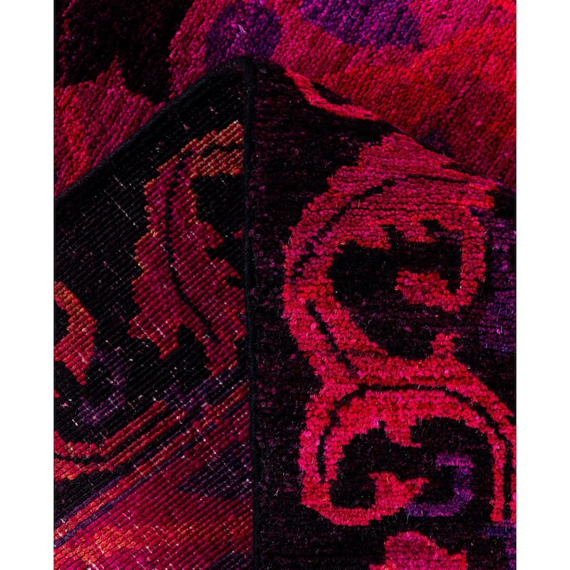 Overdyed One-of-a-Kind Hand-Knotted Area Rug - Multi - 2' 7" x 6' 2"