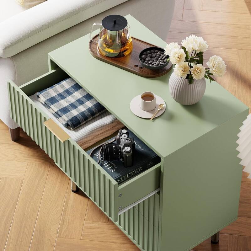 3 Drawer Dresser for Bedroom, Modern Wood Storage Dresser Organizer for Hallway, Entryway