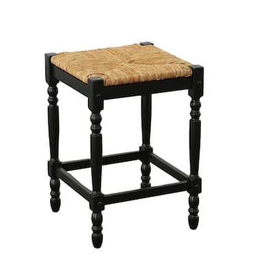 24 inch Antique Black Hawthorne Counter Stool