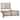 Rowena Pine Wood Panel Bed, Light Gray