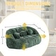 preview thumbnail 6 of 93, Chenille Bean Bag Loveseat Sofa High Back for Adults and Kids Indoor & Outdoor