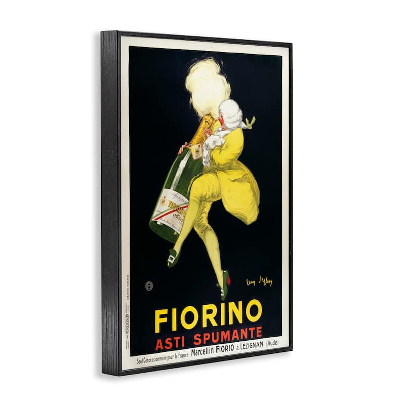Stupell Vintage Fiorno Wine Framed Giclee Art Design By Marcus Jules