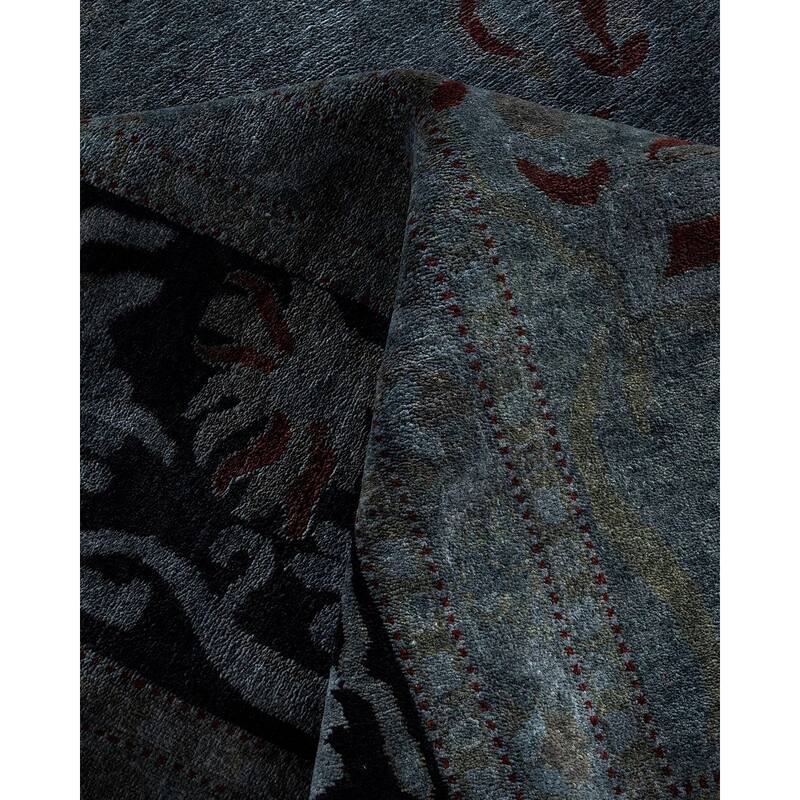 Vibrance One-of-a-Kind Hand-Knotted Area Rug - Gray, 11' 10" x 15' 5" - 11' 10" x 15' 5"