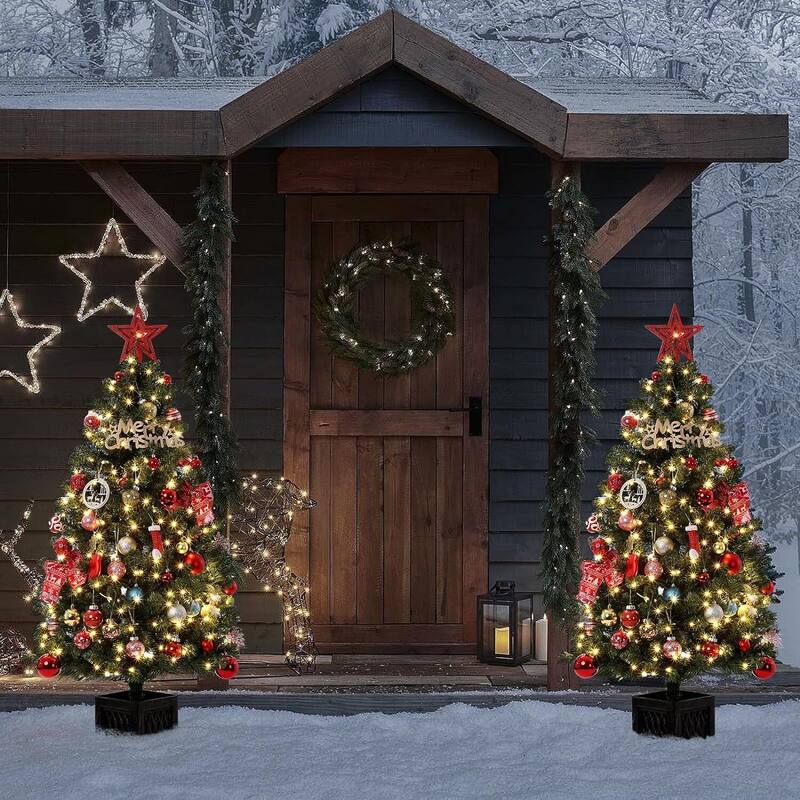 4.5ft Artificial Christmas Tree 2 PACK - 4.5 Foot