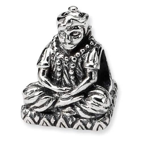 Sterling Silver Reflections Buddha Bead