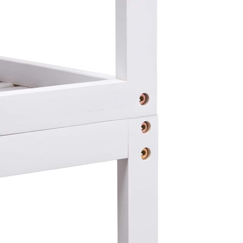 Sofucor Over The Toilet Storage,3-Tier Adjustable Bathroom Organizer,Bamboo Storage Shelf Rack with 3 Hooks,Bathroom Saver - N/A