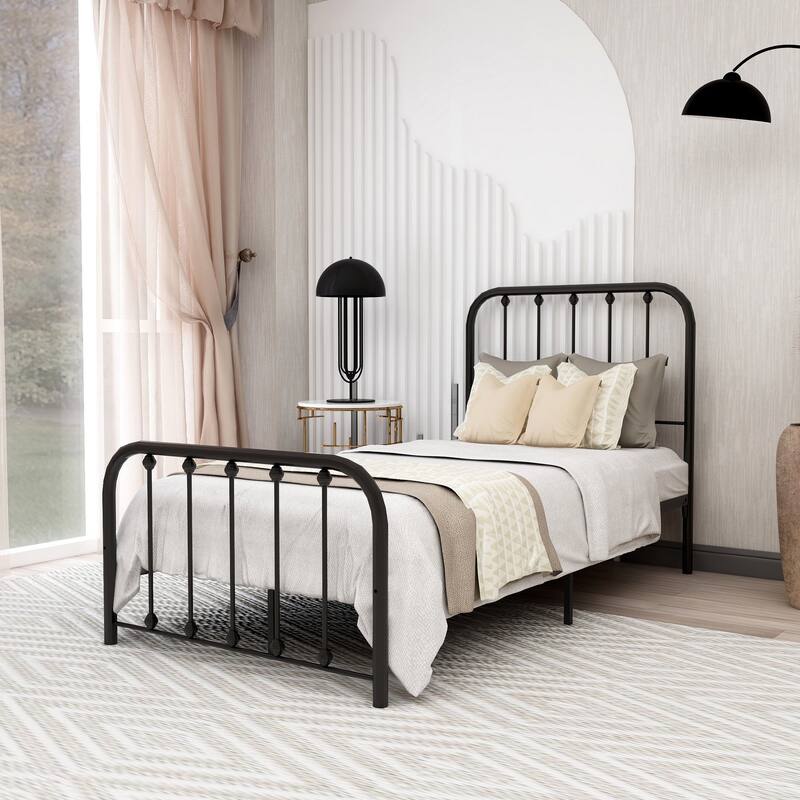 Alazyhome Sturdy Metal Platform Bed Frame