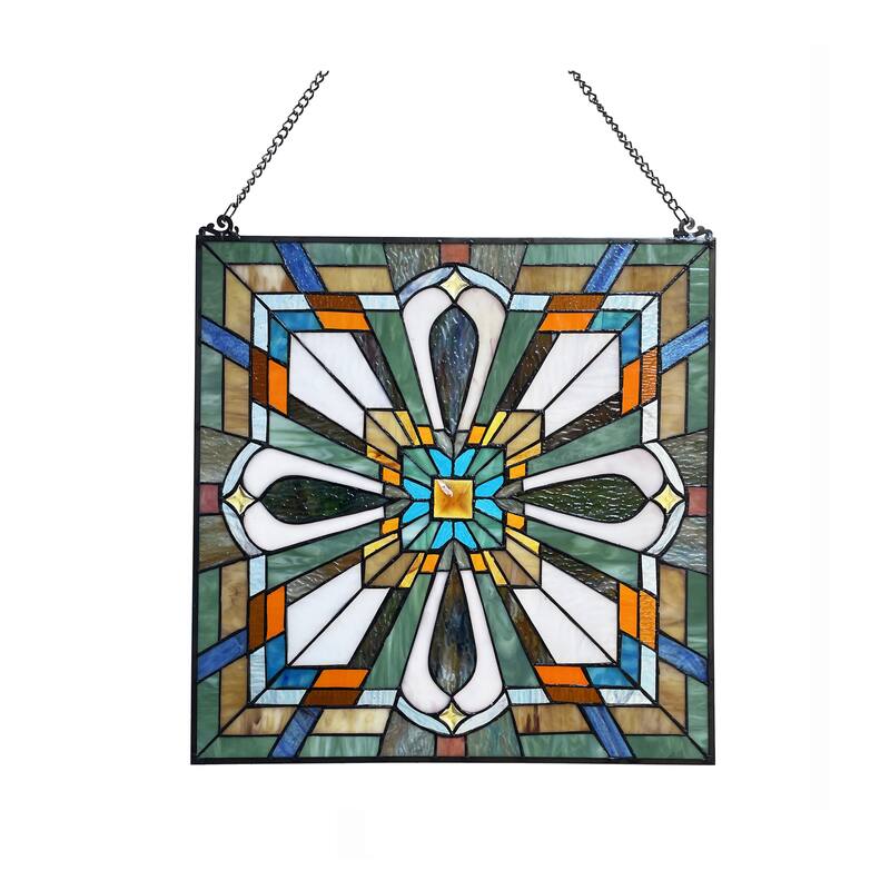 Tiffany-Style Mission Design 20" Window Panel/ Suncatcher