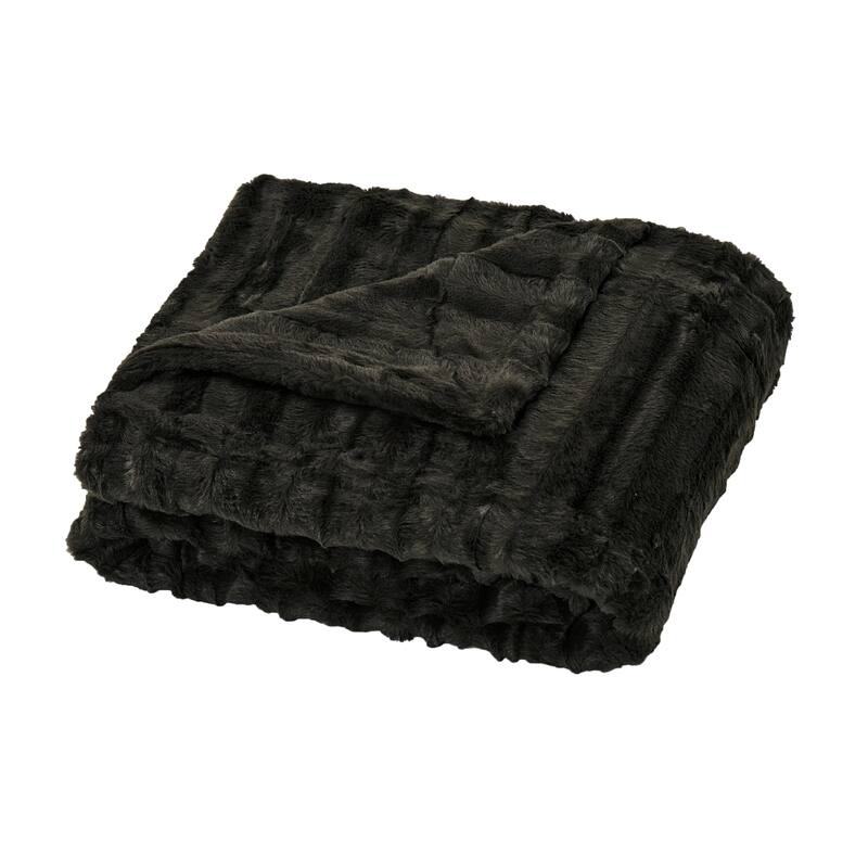 Oversized Derby Double Sided Fauxfur Throw
