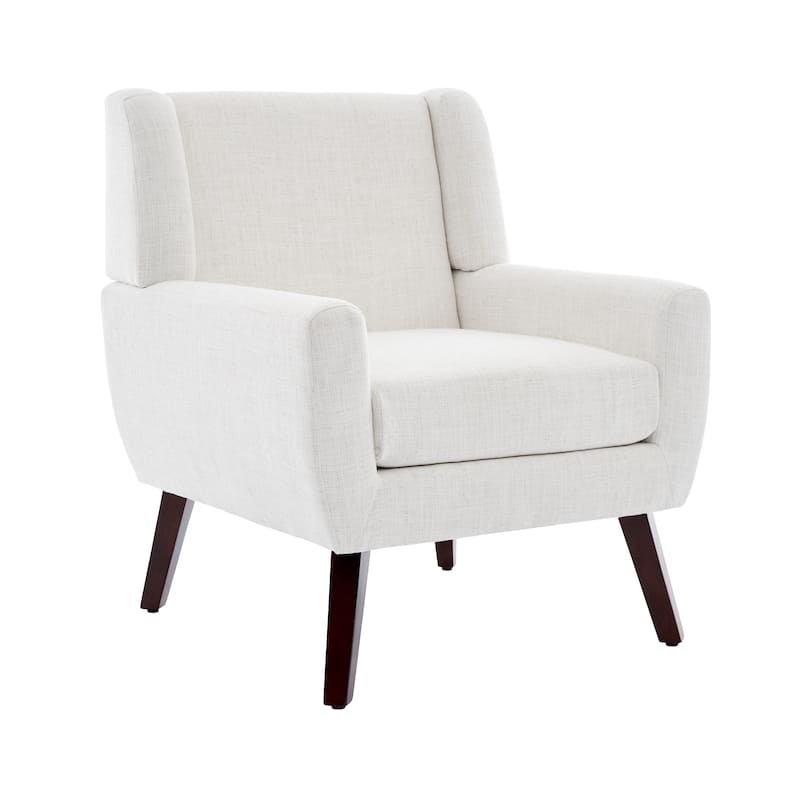 Modern Upholstered Linen Armchair Accent Chair
