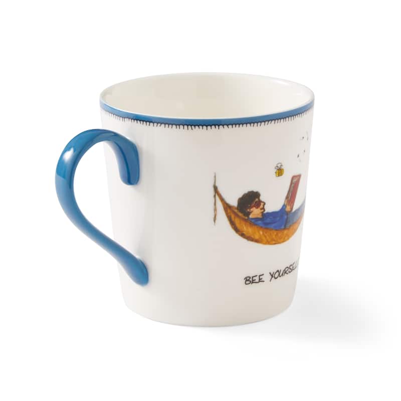 Kit Kemp for Spode Doodles Bee Yourself Mug