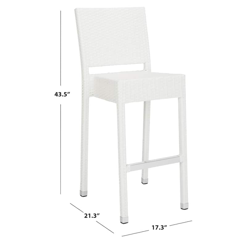 SAFAVIEH Deann 30-inch Indoor/Outdoor Bar Stool - 17Wx21Dx44H