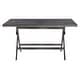 preview thumbnail 28 of 59, SAFAVIEH Outdoor Akita Folding Table with Umbrella Hole - 54.6" x 31.2" x 28.08"