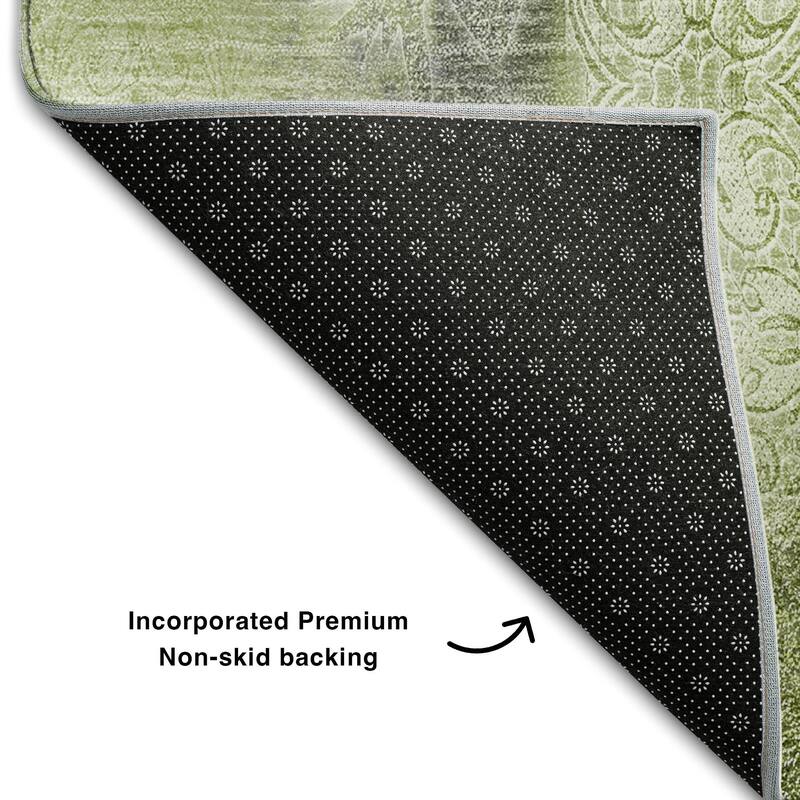 Premium Washable Super Soft Abstract Imprints Mayfield Rug