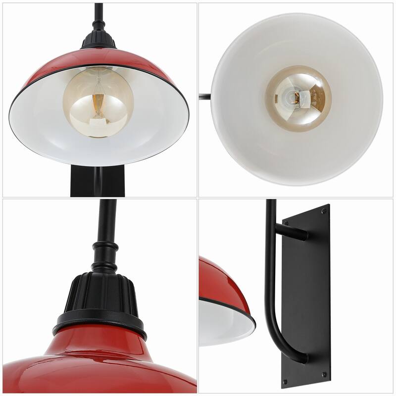 Wallace 12.25" Indoor/Outdoor LED Gooseneck Arm Sconce, By JONATHAN Y