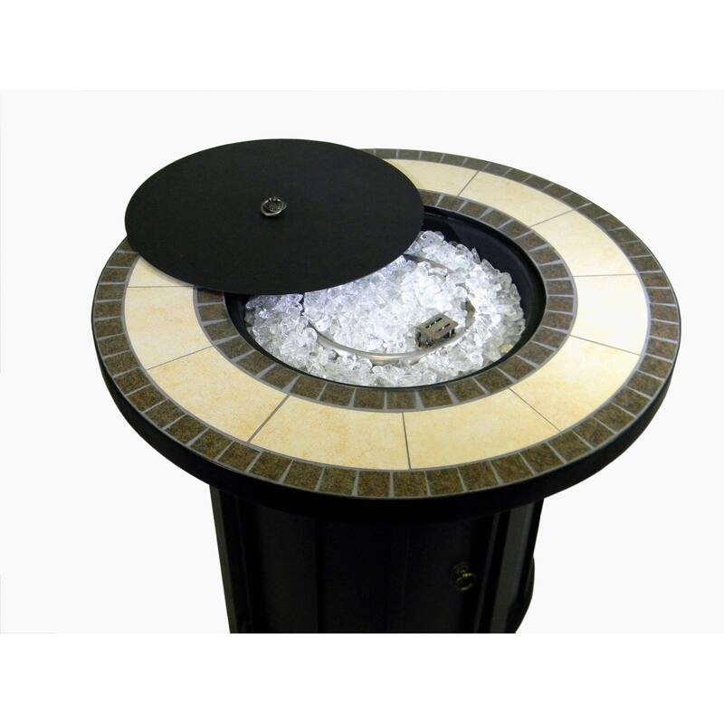 AZ Patio Heaters Round Tile Top Firepit