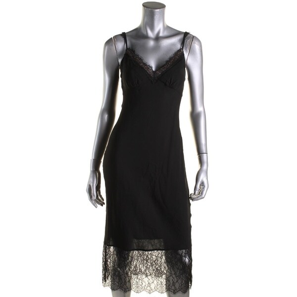 diane von furstenberg black lace dress