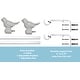 preview thumbnail 17 of 56, Cute Bird Finial Adjustable Decorative Designer Curtain Rod