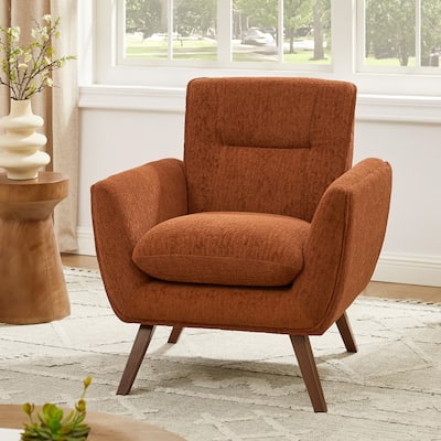 Art Leon Comfortable Flannel Upholstery Accent Arm Chair