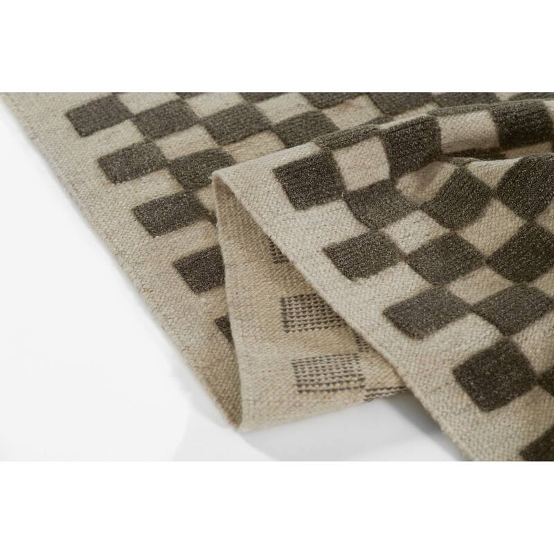 Momeni Willow Hand Woven Wool Checker Area Rug