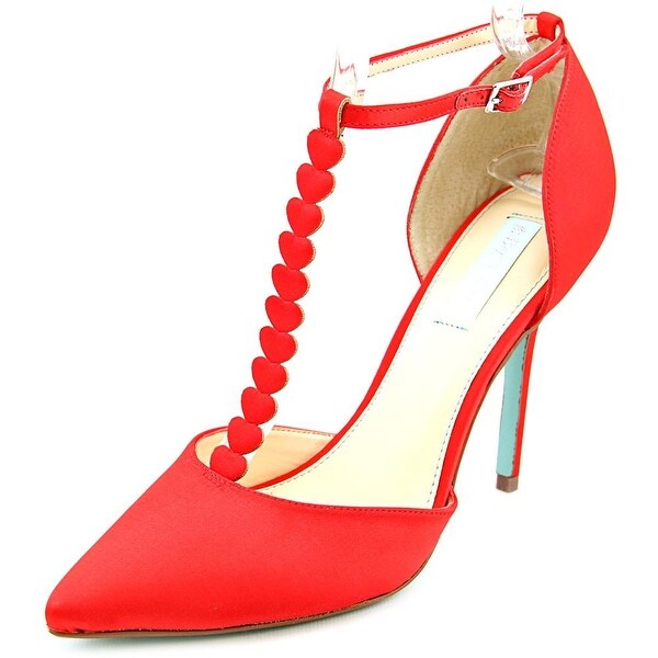 Betsey Johnson Cece Pointed Toe Canvas Heels