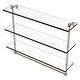 preview thumbnail 3 of 32, Allied Brass 16 Inch Triple Tiered Glass Shelf with Integrated Towel Bar