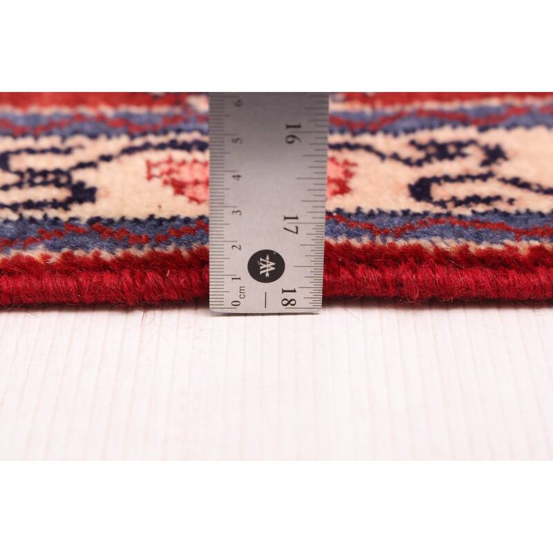 ECARPETGALLERY Hand-knotted Andelz Red Wool Rug - 2'11 x 9'11