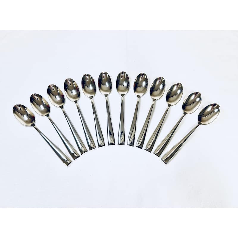 Red Vanilla Angle Soup Spoons Set / 12