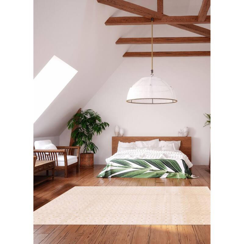 ECARPETGALLERY Hand-knotted Opulence Ivory Silk, Wool Rug - 8'0 x 9'10