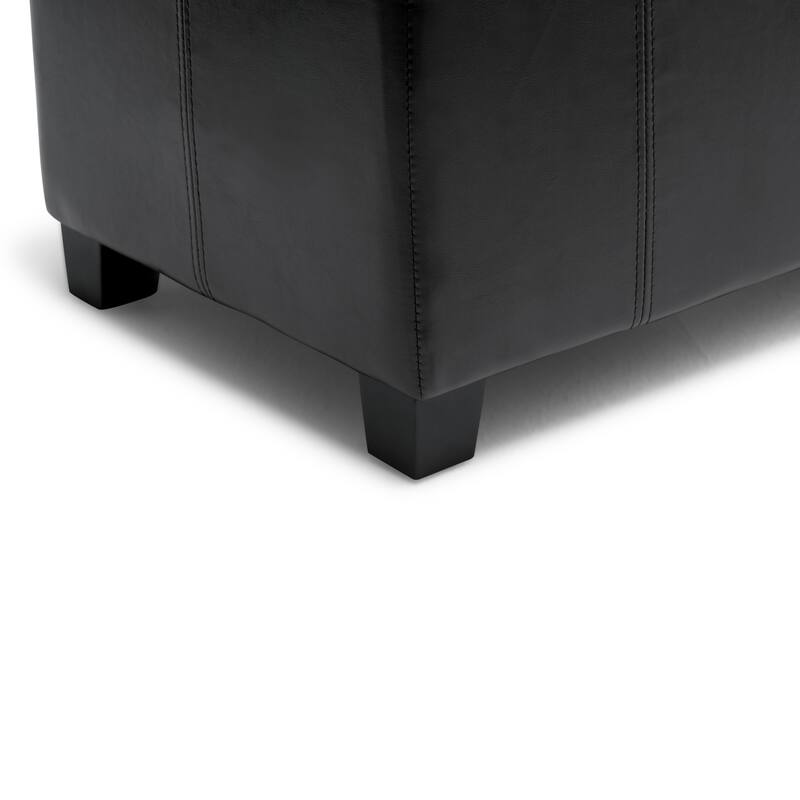 WYNDENHALL Lancaster 36 inch Wide Contemporary Rectangle Storage Ottoman